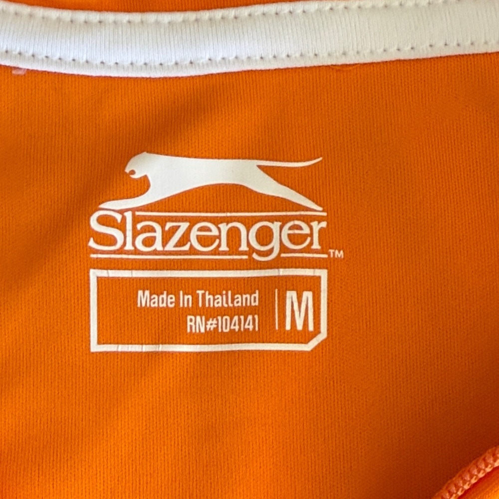 3 Slazenger Women's Short Sleeve 1/4 Zip Up Polo Shirts Orange, Pink, & Lilac - Picture 7 of 7